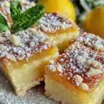 zesty lemon bars - featured image