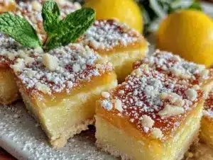 zesty lemon bars - featured image