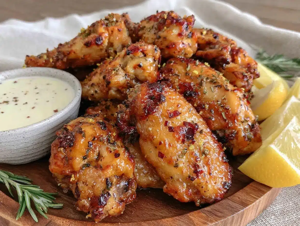 air fryer lemon pepper wings preparation steps