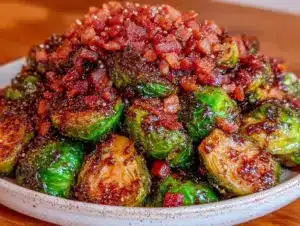 balsamic glazed brussels sprouts - featured image