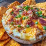 BBQ chicken pizza dip - featured image