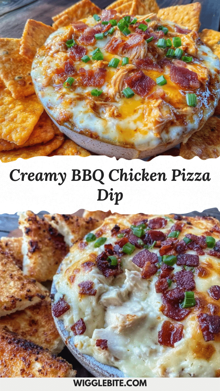 BBQ chicken pizza dip recipe