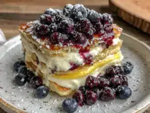 Blueberry Lemon Icebox Cake - featured image