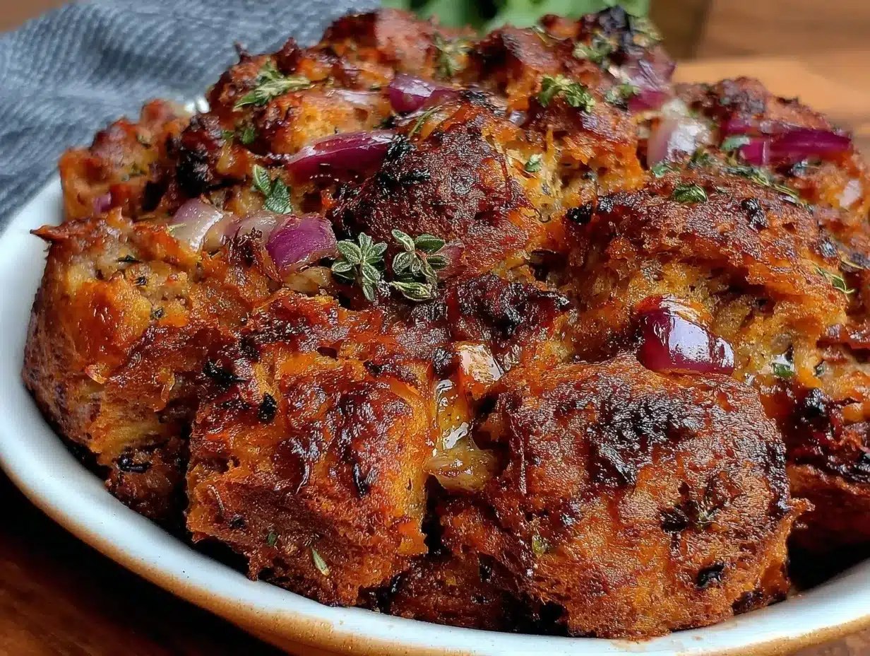 bread stuffing with sausage preparation steps