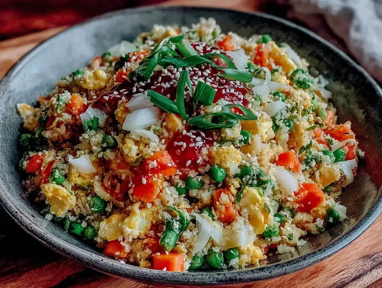 cauliflower fried rice preparation steps