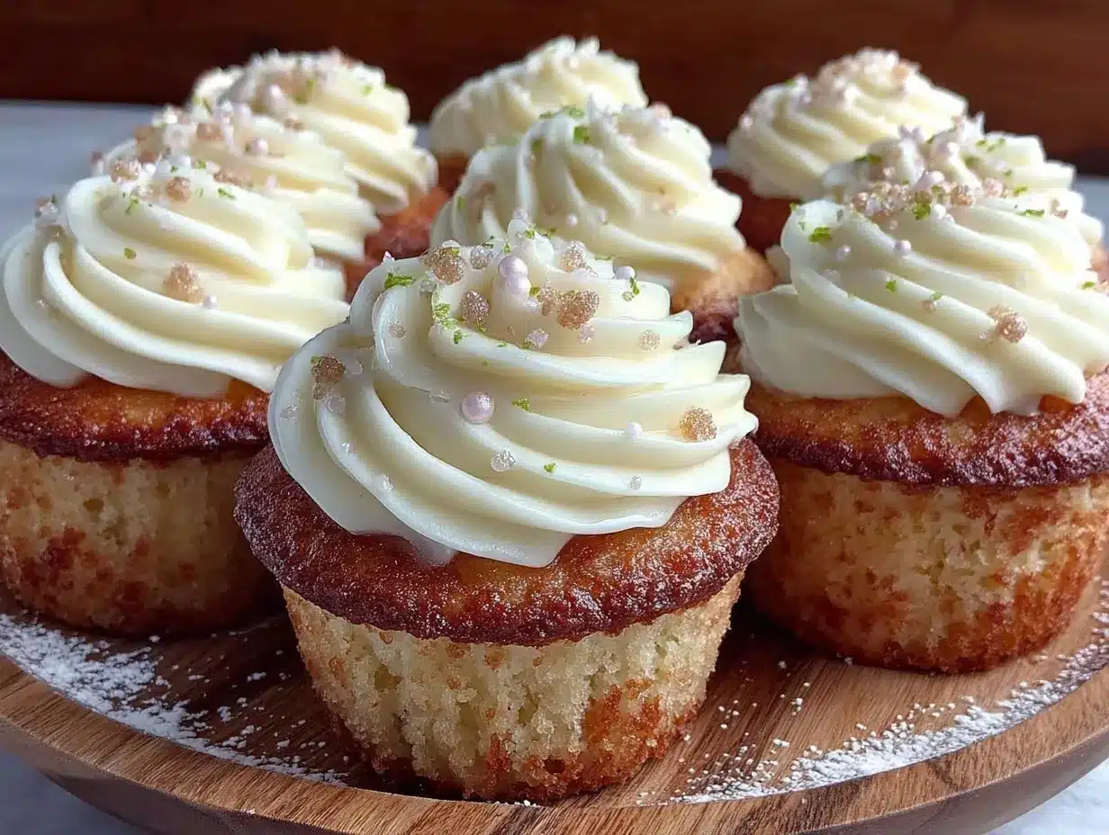 champagne cupcakes preparation steps