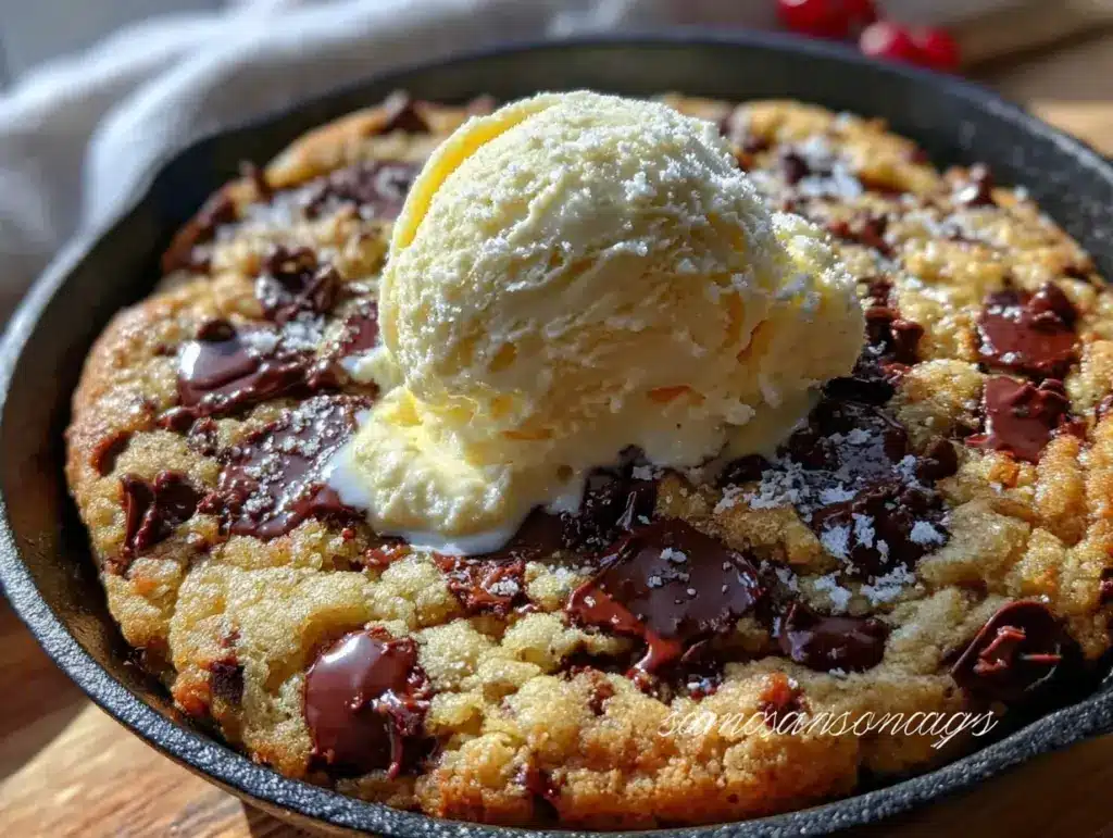 chocolate chip cookie skillet - featured image