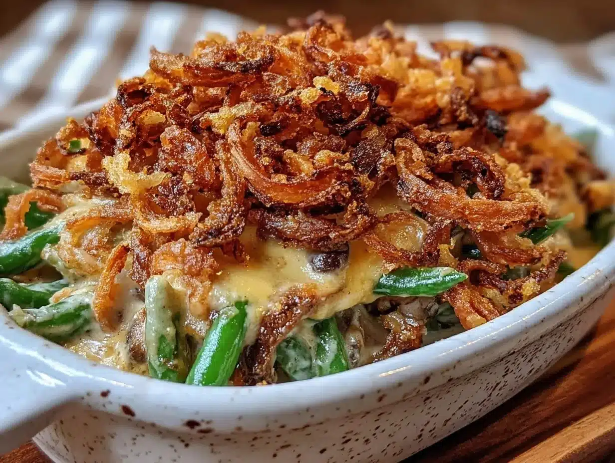 classic green bean casserole preparation steps