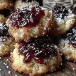 classic homemade thumbprint cookies with jam - featured image