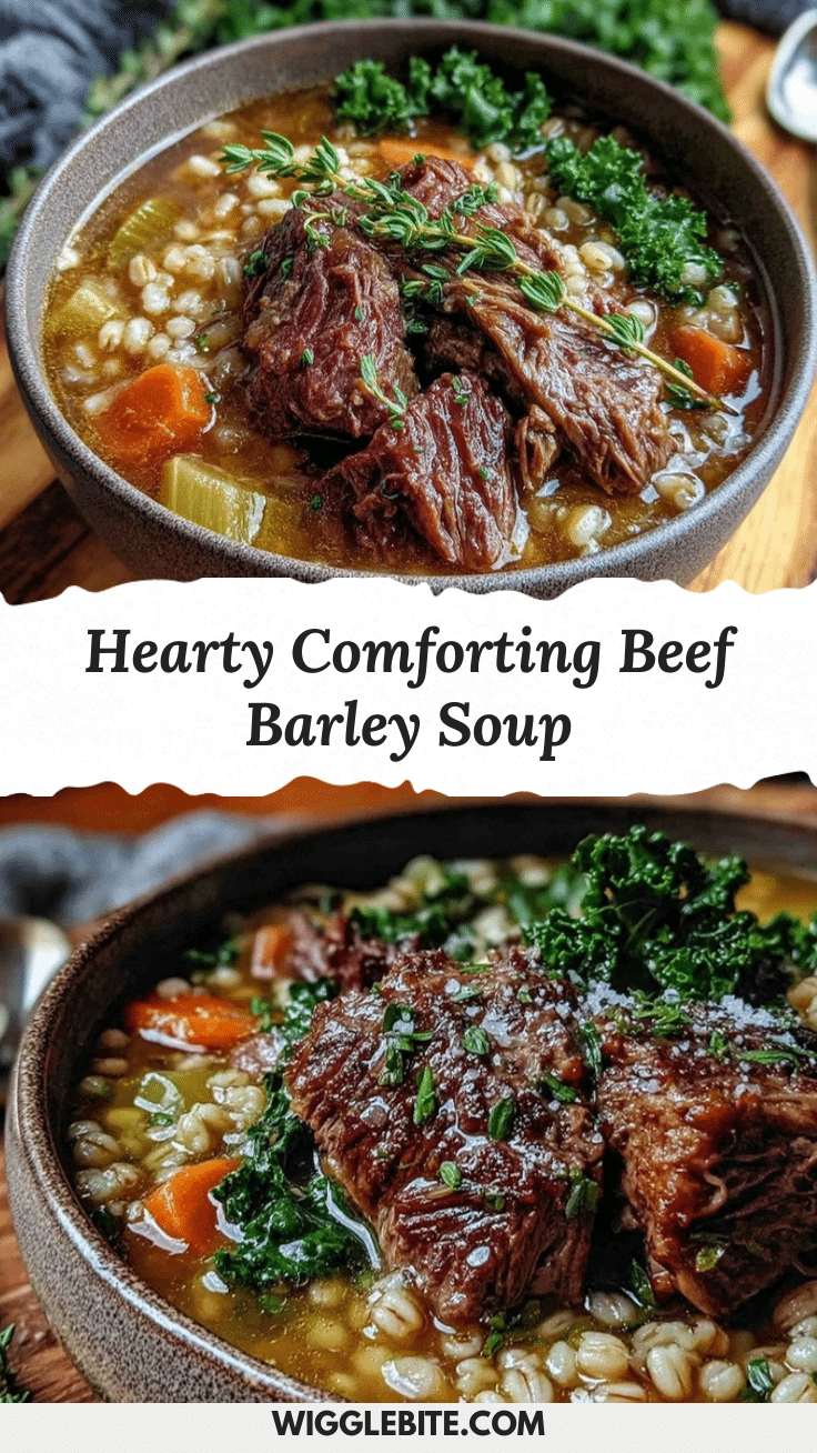 cozy beef barley soup recipe