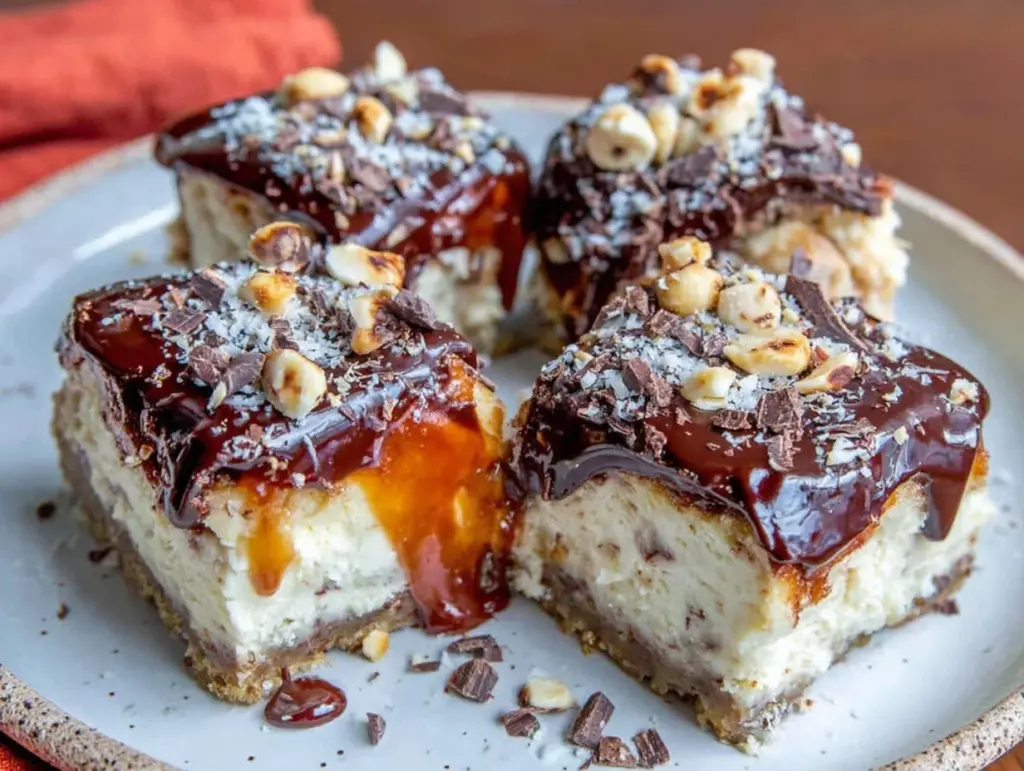 Creamy Baileys Irish Cream Cheesecake Bars - featured image