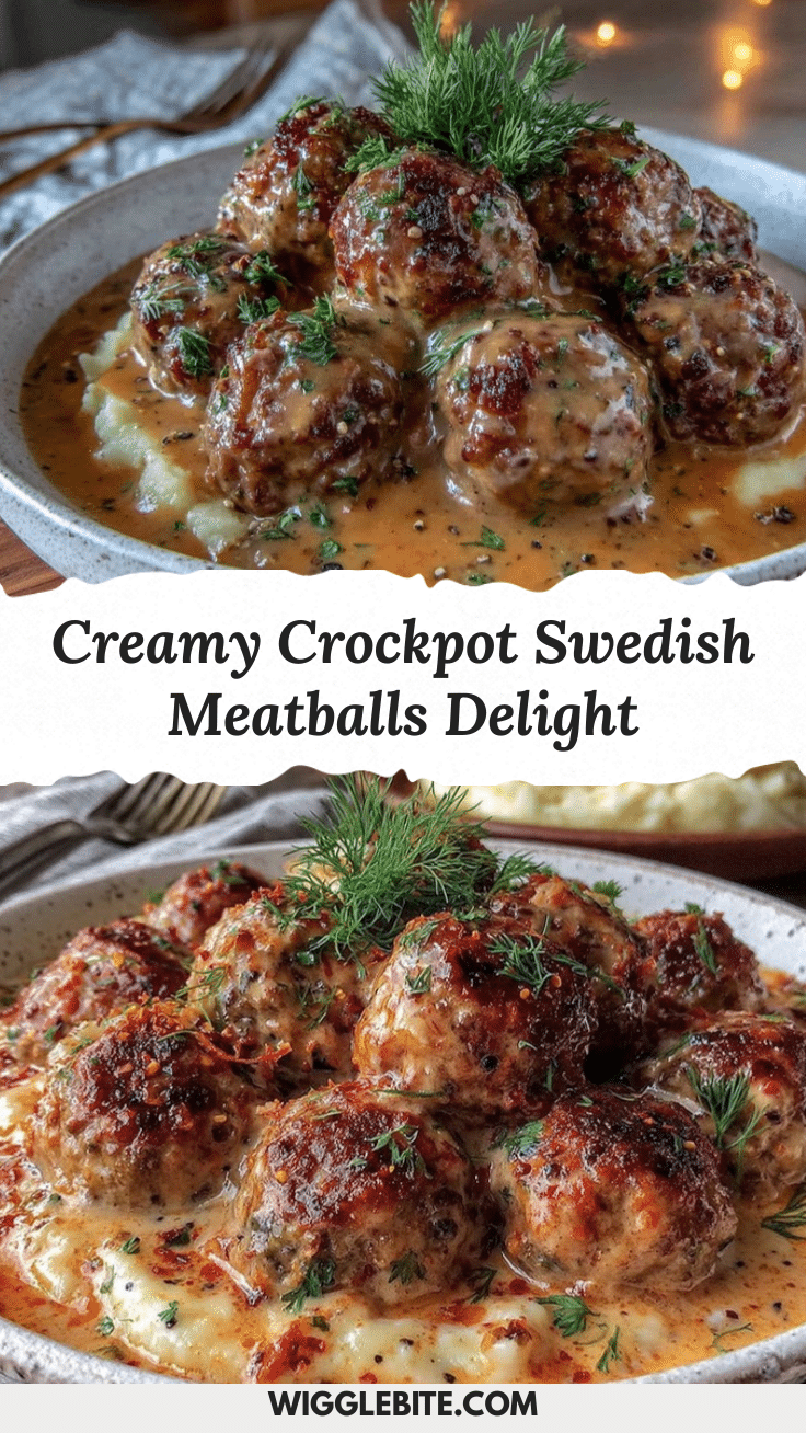 creamy crockpot swedish meatballs recipe