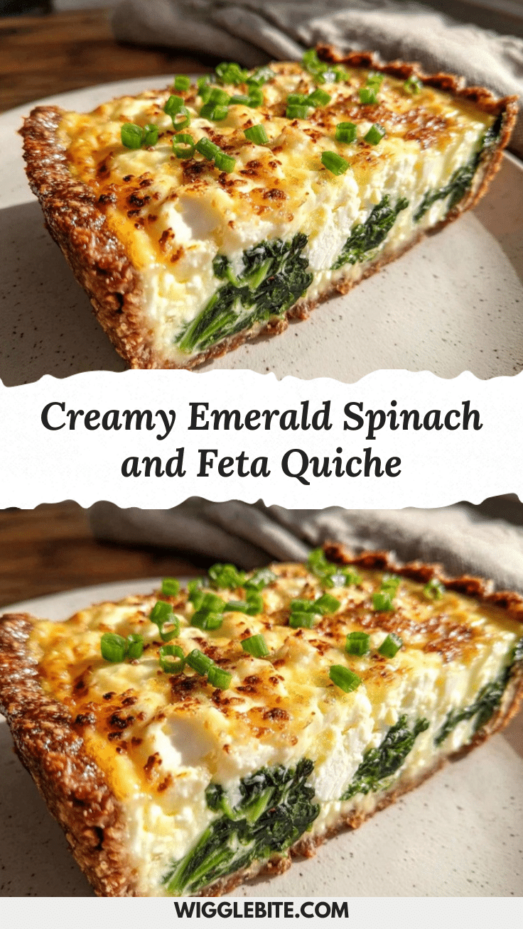 creamy emerald spinach and feta quiche recipe