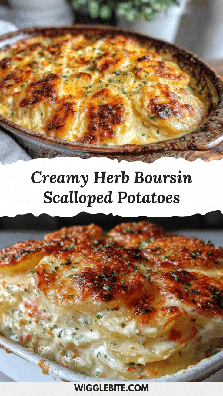creamy herb boursin scalloped potatoes recipe