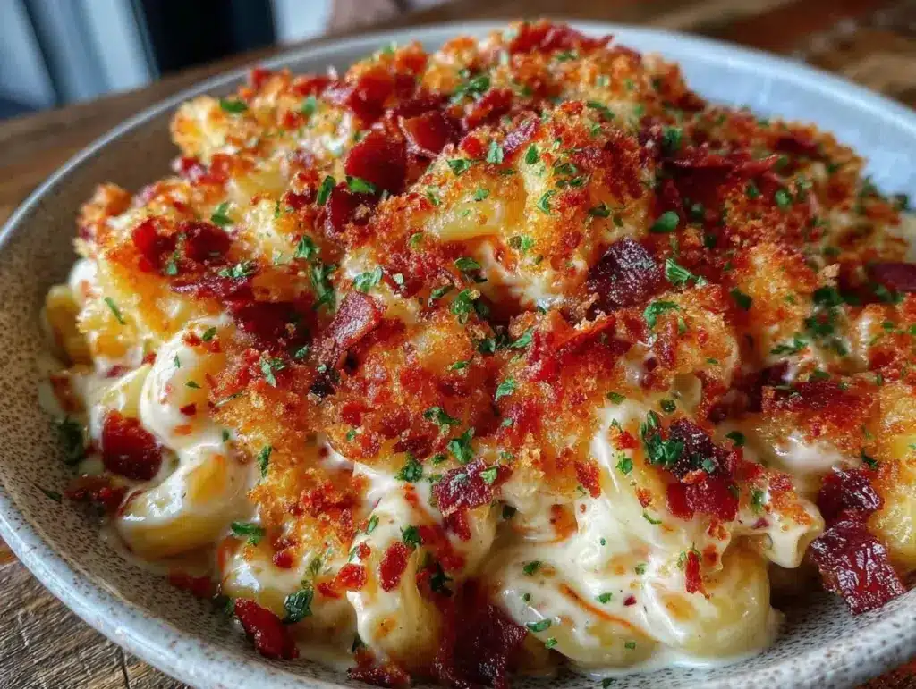 creamy mac and cheese - featured image