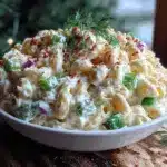 creamy macaroni salad - featured image