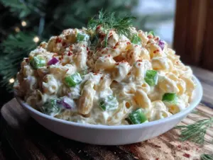 creamy macaroni salad - featured image