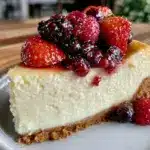 creamy New York style cheesecake - featured image