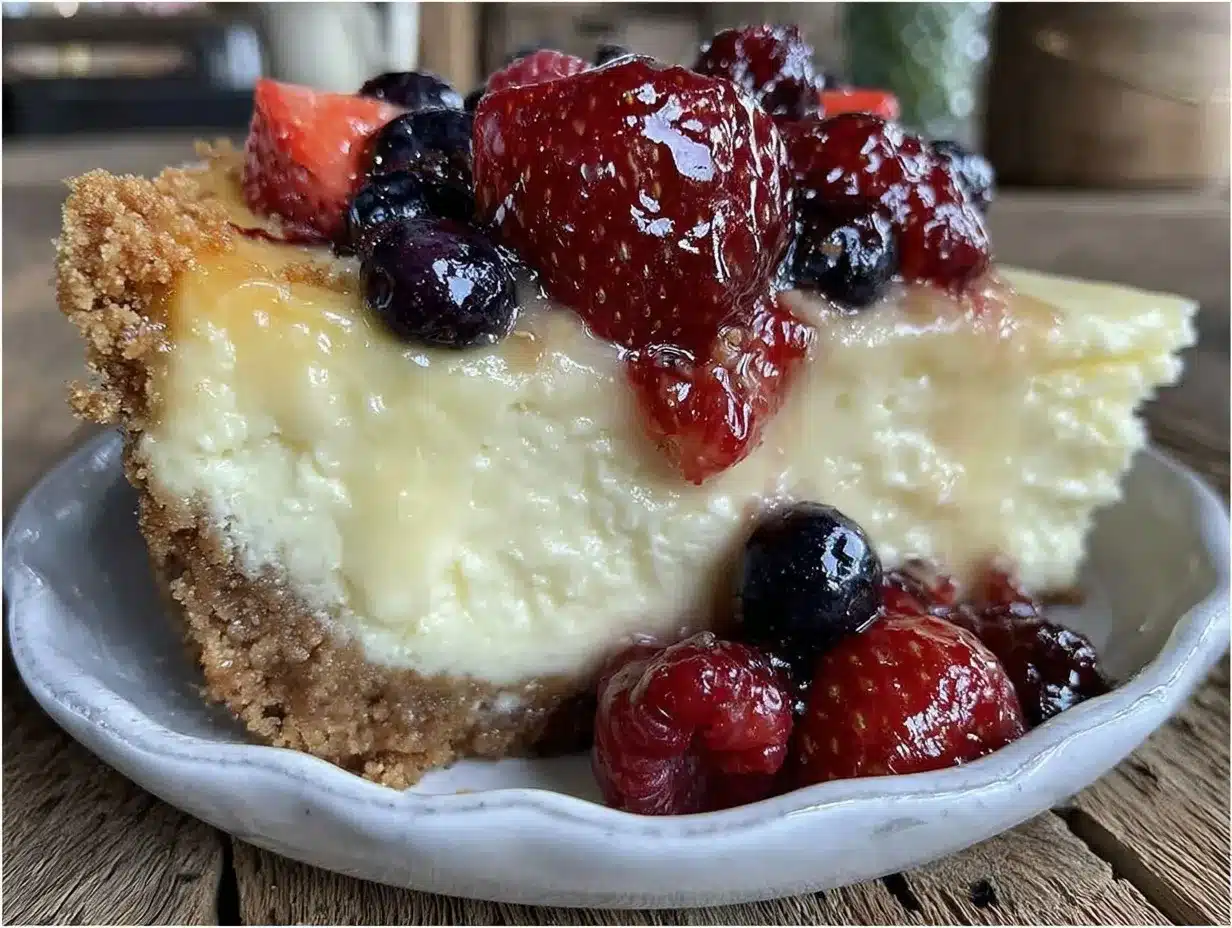 creamy New York style cheesecake preparation steps