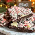 creamy peppermint bark - featured image