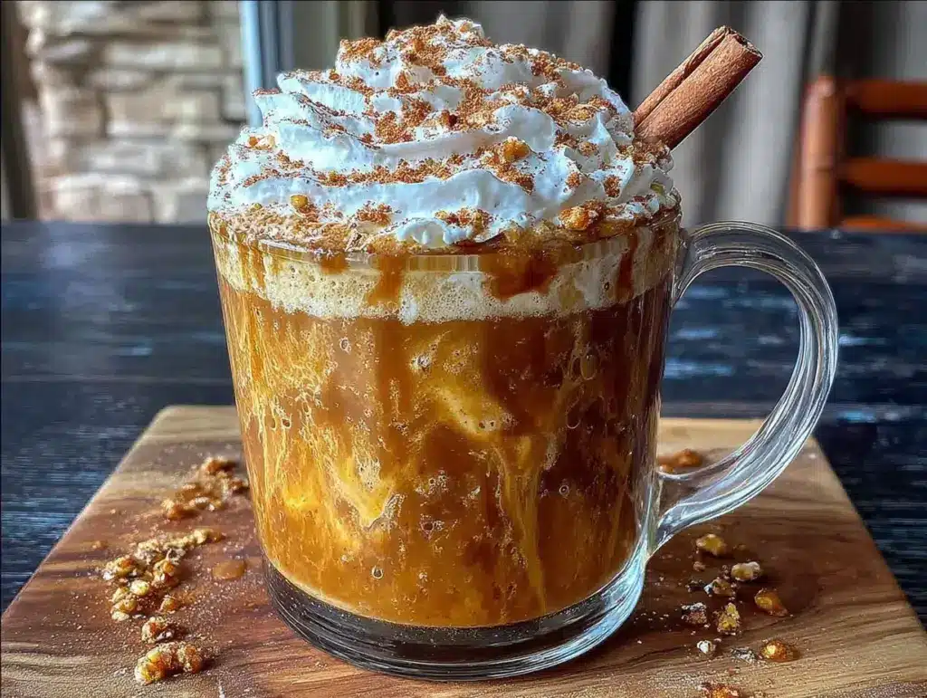 creamy pumpkin spice latte recipe - featured image