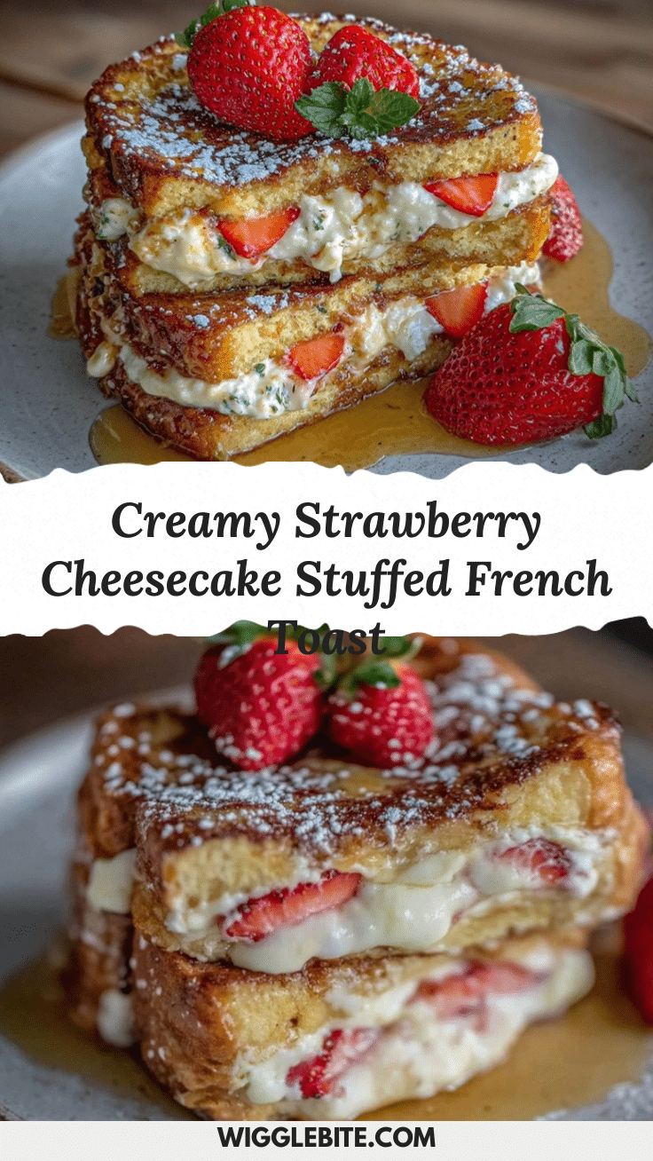 creamy strawberry cheesecake stuffed french toast recipe