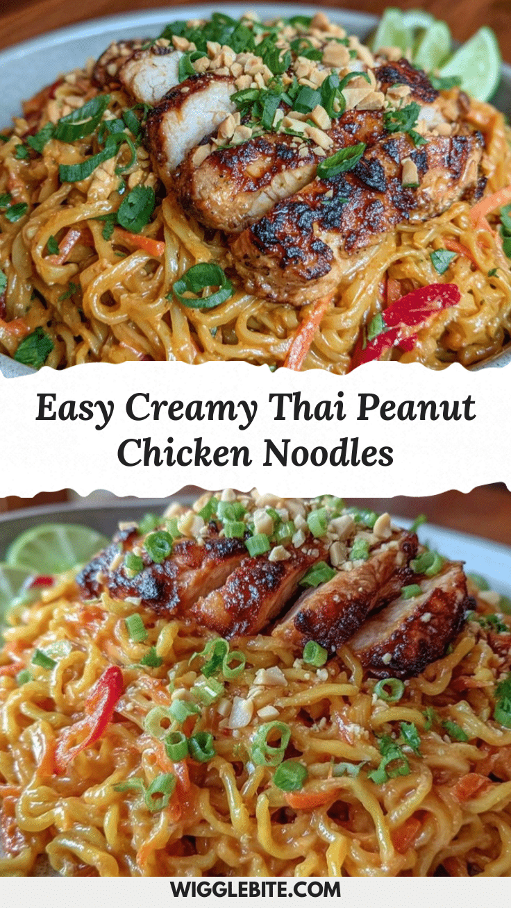 creamy thai peanut noodle salad with chicken recipe