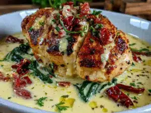 creamy tuscan garlic chicken - featured image