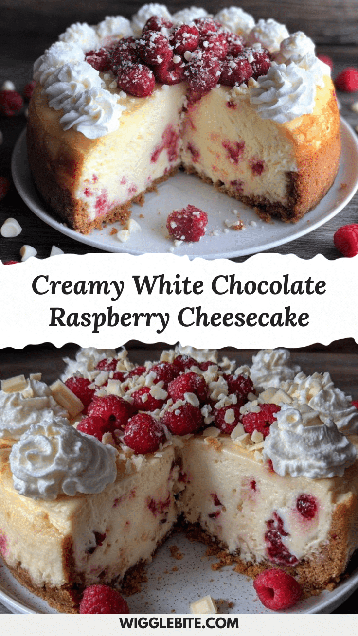 creamy white chocolate raspberry cheesecake recipe