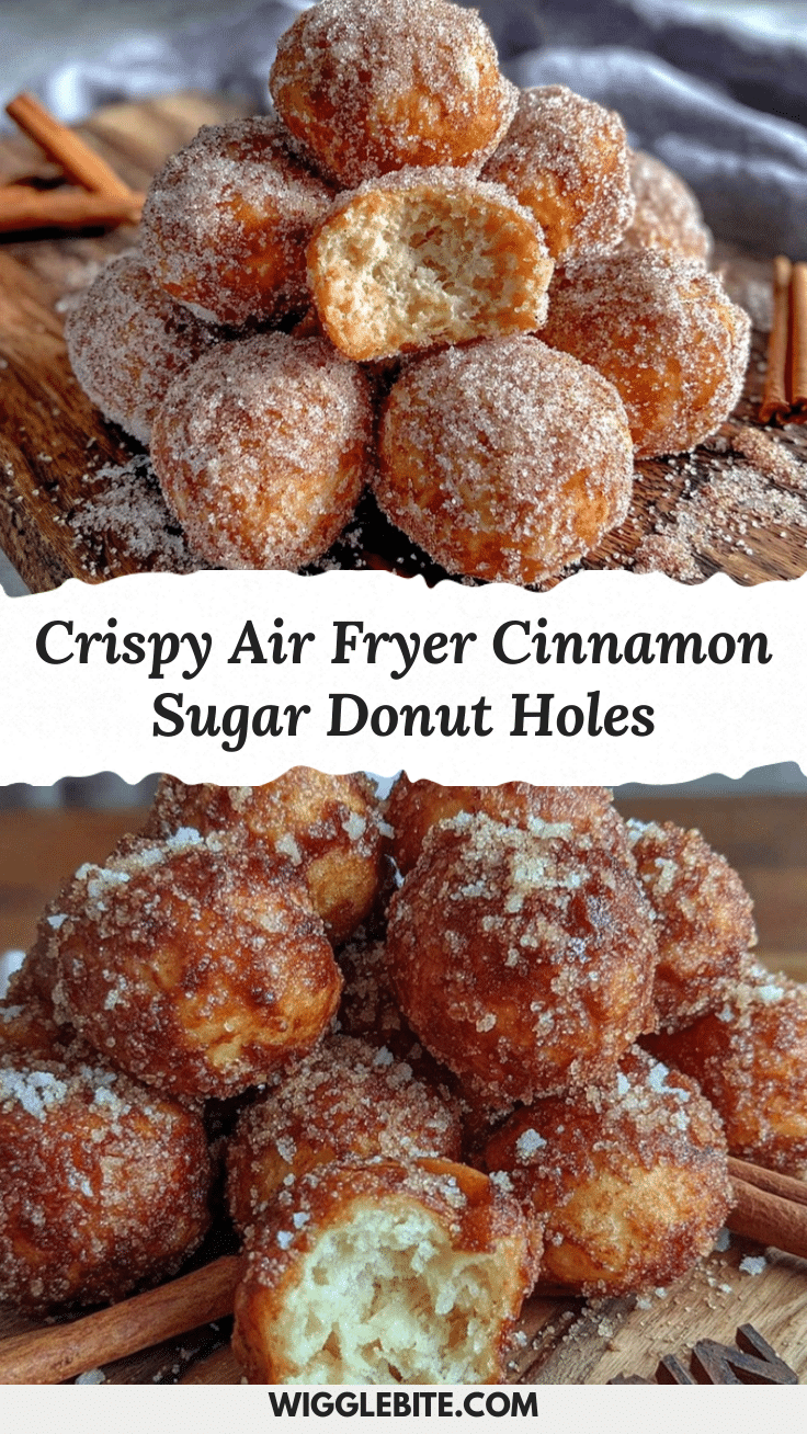 crispy air fryer cinnamon sugar donut holes recipe