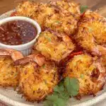 crispy air fryer coconut shrimp - featured image