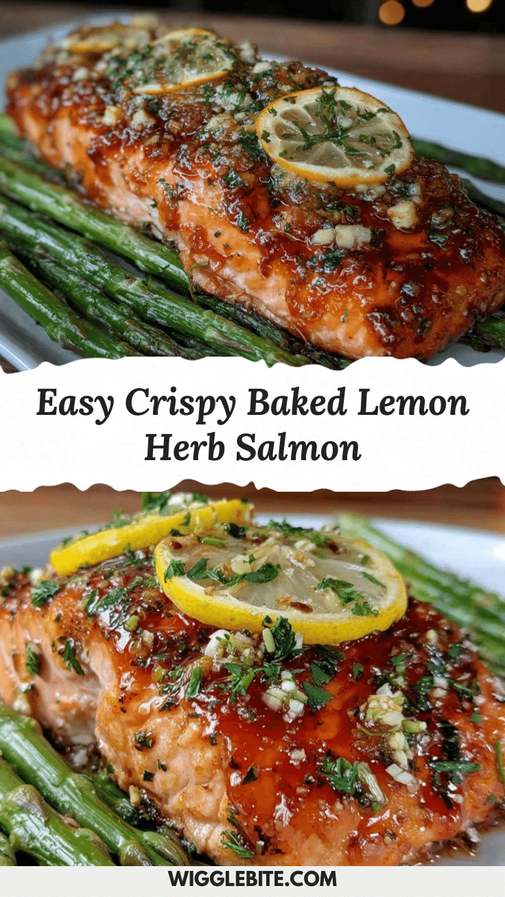 crispy baked lemon herb salmon recipe