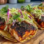 crispy blackened mahi mahi tacos - featured image