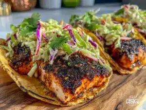 crispy blackened mahi mahi tacos - featured image