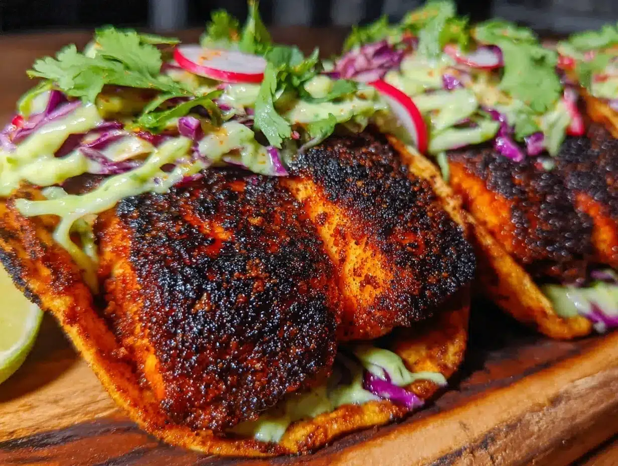 crispy blackened mahi mahi tacos preparation steps
