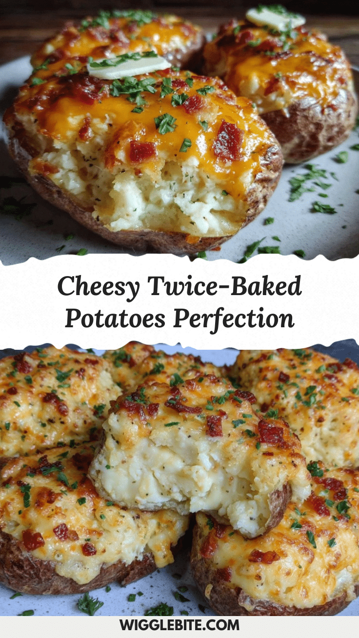 crispy cheesy twice-baked potatoes recipe
