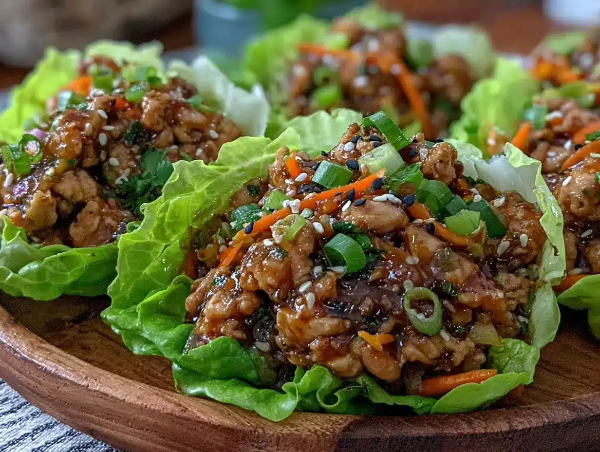 crispy chinese chicken lettuce wraps preparation steps