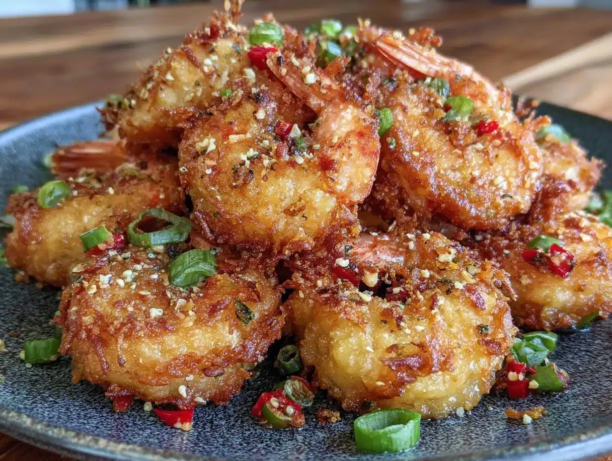 crispy chinese salt and pepper shrimp preparation steps