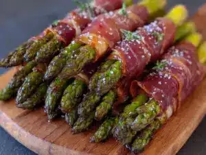 crispy grilled asparagus and prosciutto bundles - featured image