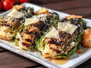 crispy grilled caesar salad - featured image