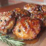 crispy honey balsamic chicken thighs - featured image