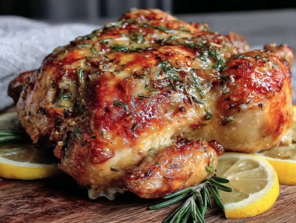 crispy roast chicken - featured image