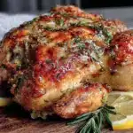 crispy roast chicken - featured image