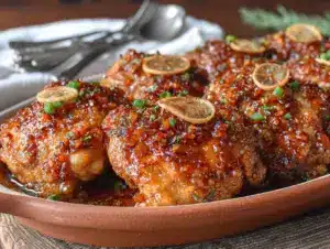 crockpot honey garlic chicken thighs - featured image