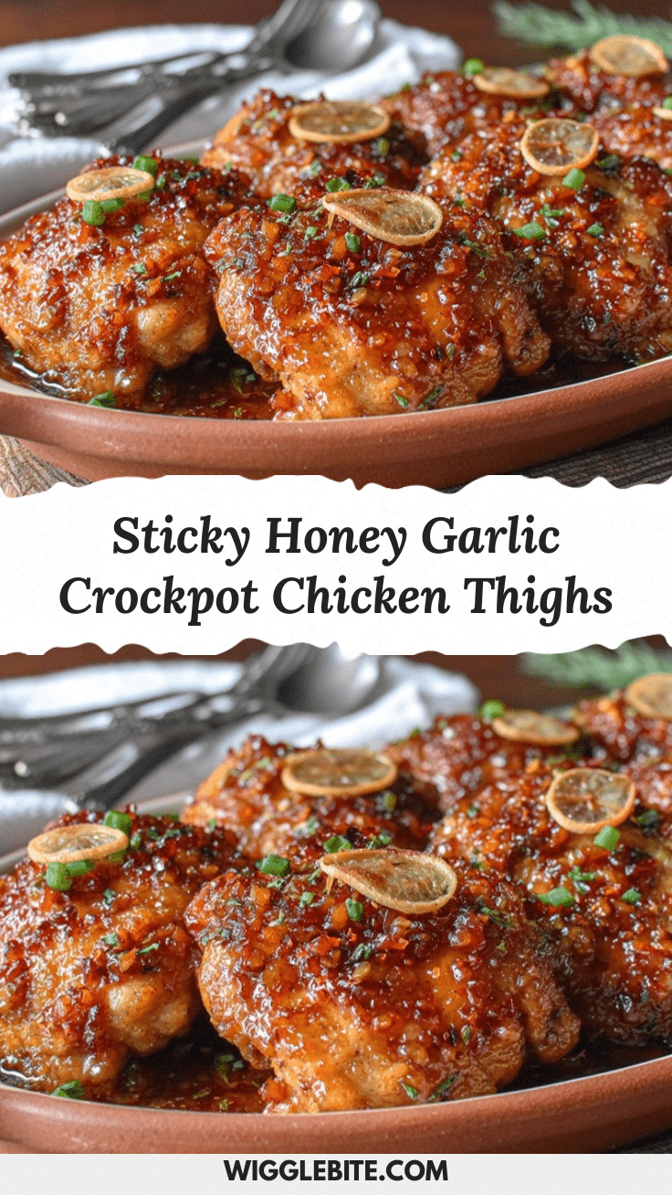 crockpot honey garlic chicken thighs recipe