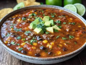 crockpot taco soup - featured image