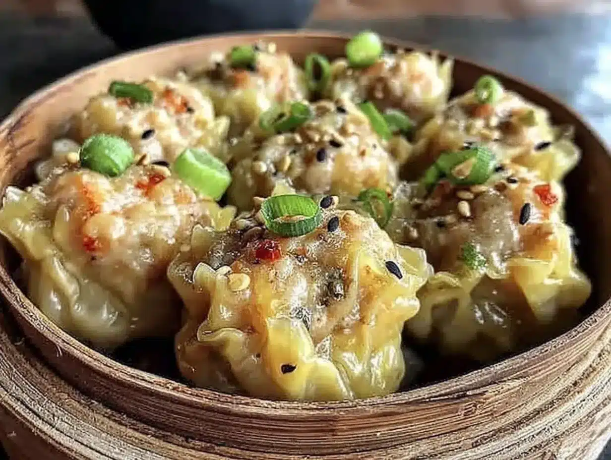 dim sum shumai pork dumplings preparation steps