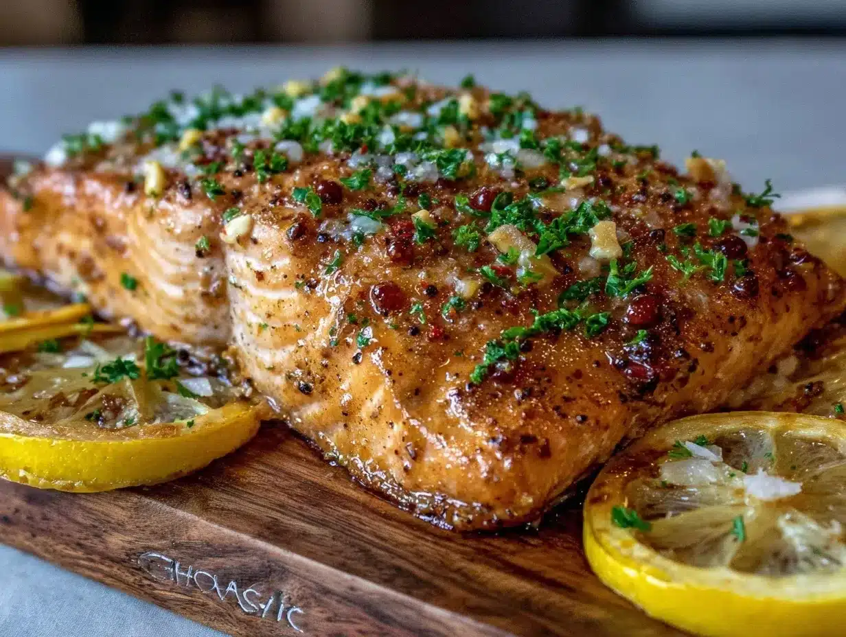 easy crispy baked lemon pepper salmon preparation steps