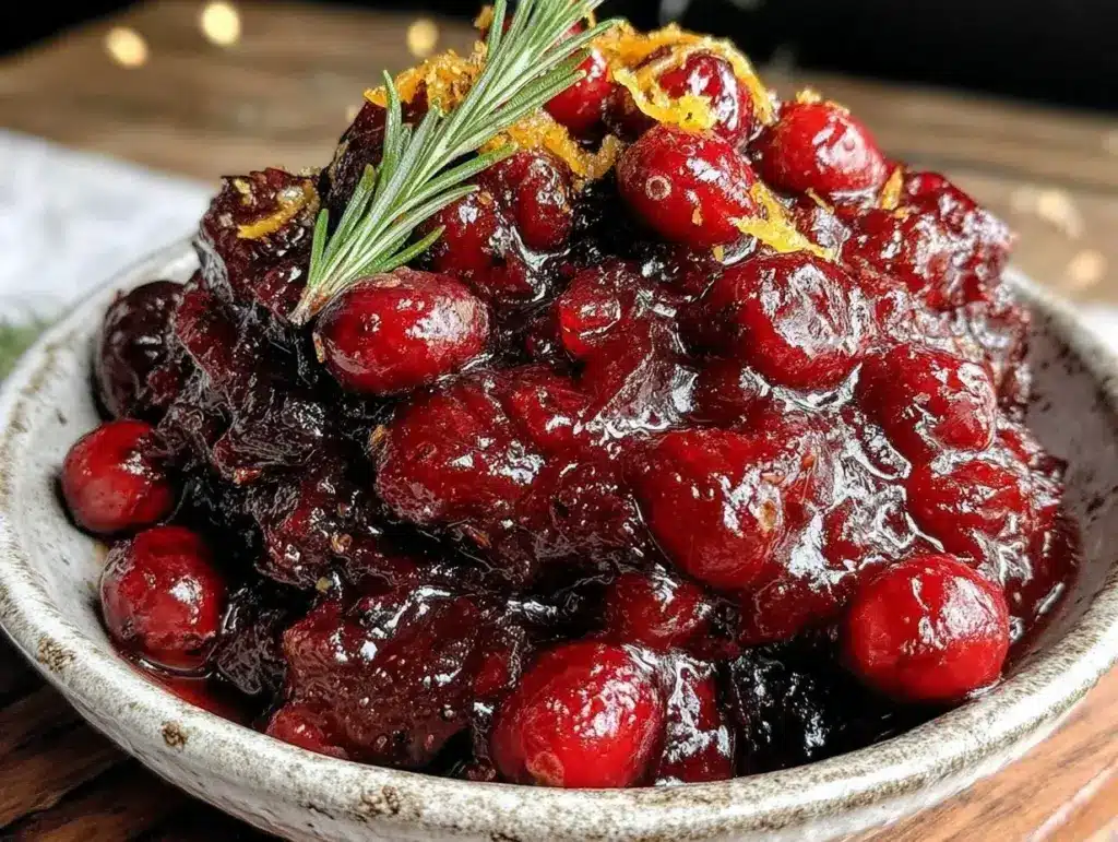 easy homemade cranberry sauce - featured image