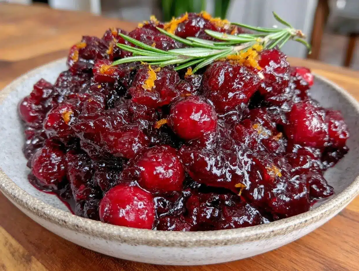 easy homemade cranberry sauce preparation steps